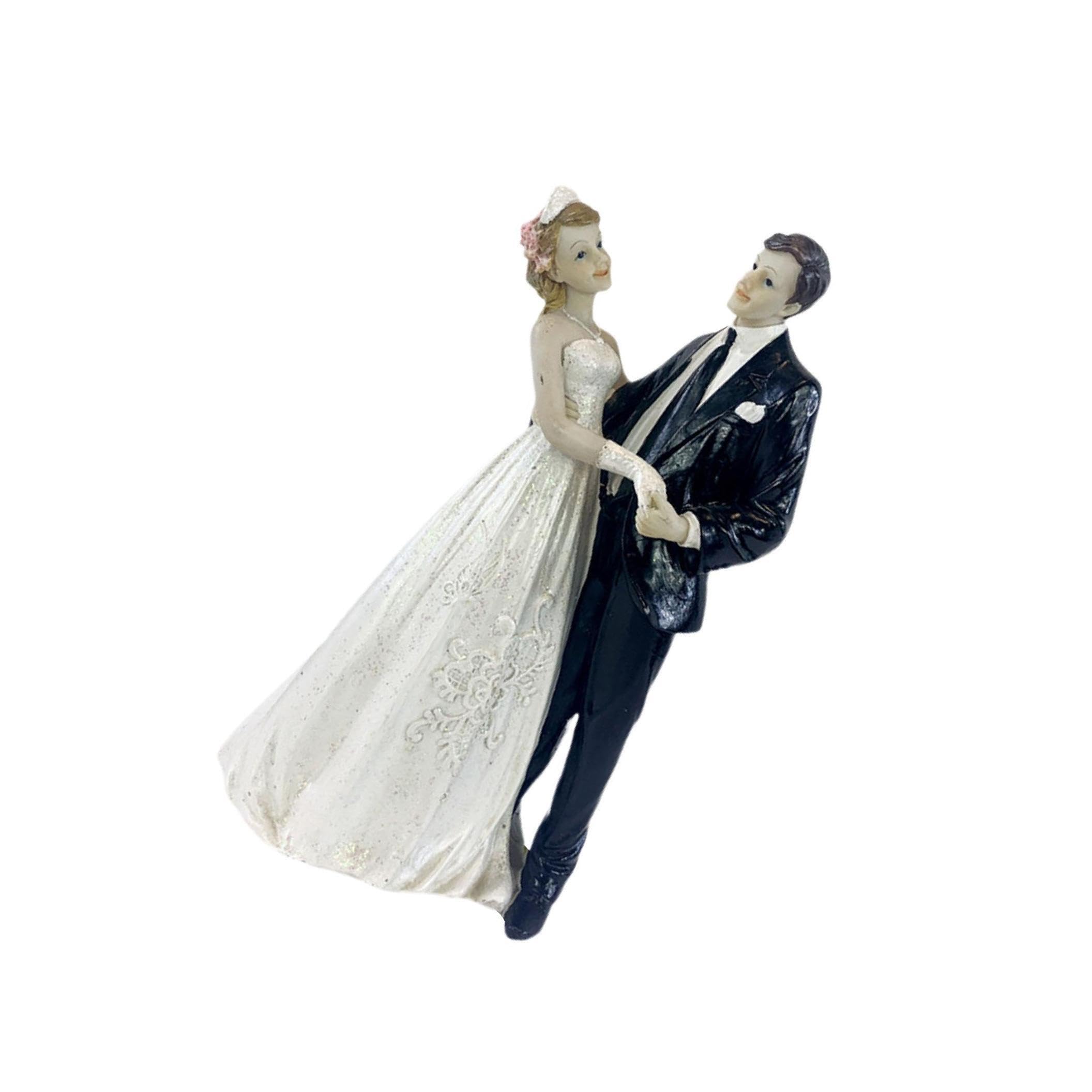 Zambuph Loving Couple Figurine Statue Romantic Hugged Lovers Ornament Wedding Home Decor