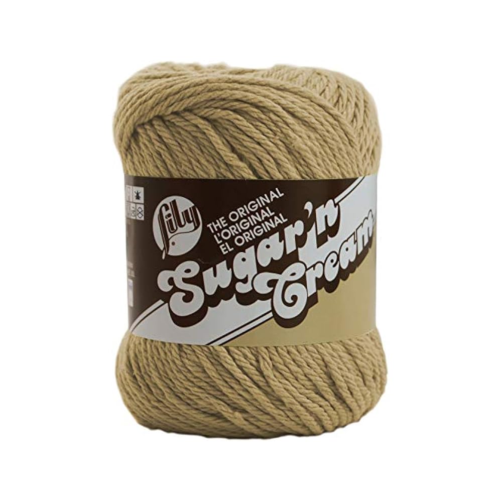 Lily Sugar ' nクリーム糸 2.5 oz ブラウン 10200100082
