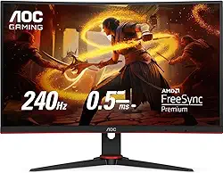 Monitor Gamer AOC LEGEND 27 240Hz 0,5ms, Preta/Vermelho, MEDIO, C27G2ZE