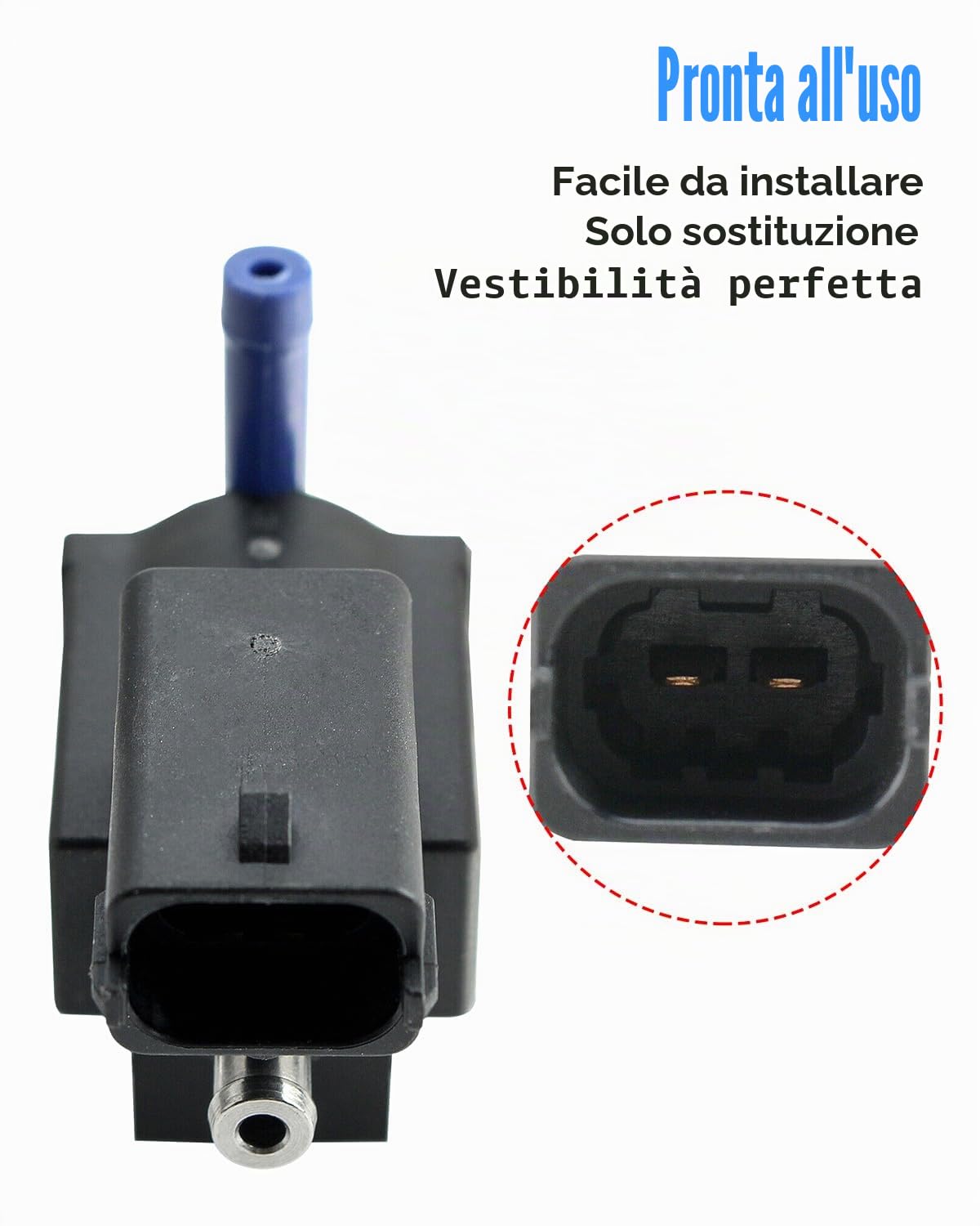 Turbo Wastegate, valvola di controllo della pressione magnetica, compatibile con Fiat Doblo 500X 124 Spider 2002-2020, per Dodge Dart 2013-2020, sostituisce OEM 04627297AB, 4627297AB, 55273286,5311138