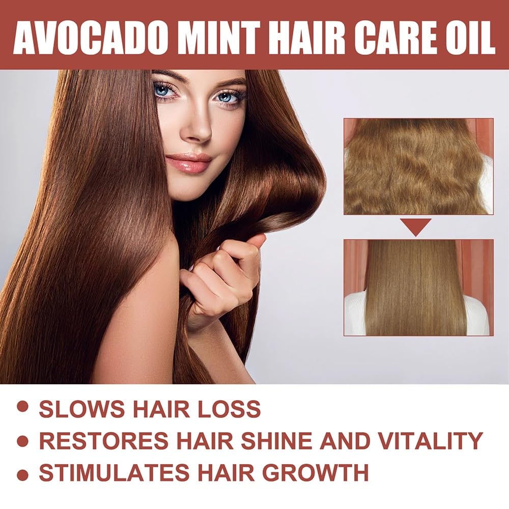 Aceite capilar natural con infusión de aguacate y menta
