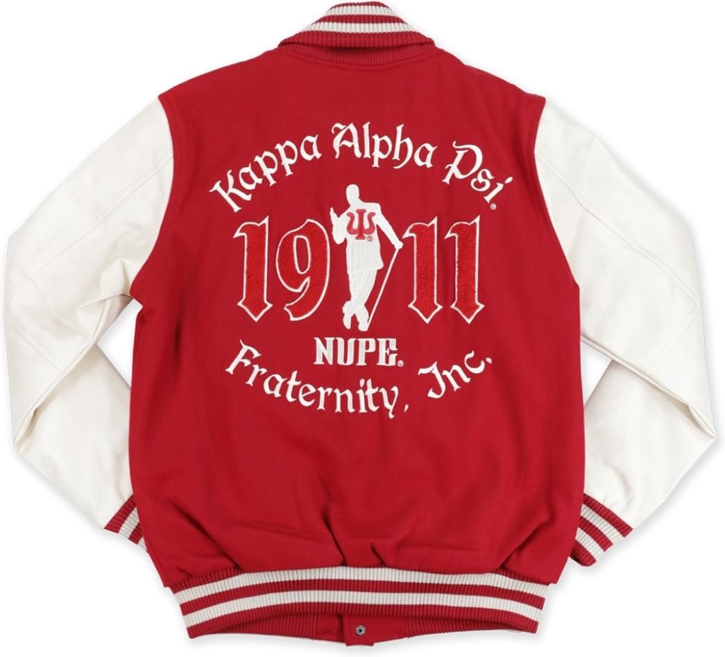 Big Boy Kappa Alpha/Α Psi Divine 9 S4 Mens Wool Jacket [Crimson Red] - ID#43245-54-251-0-0