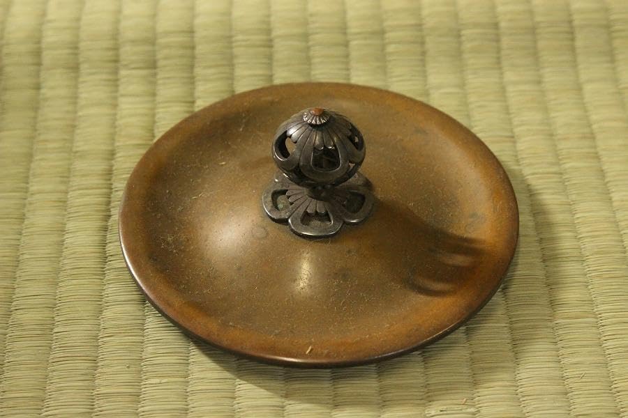 茶道具 唐銅製 朝鮮風炉 春斎作釜 風炉師 藤田宗勝 木箱付(A487)