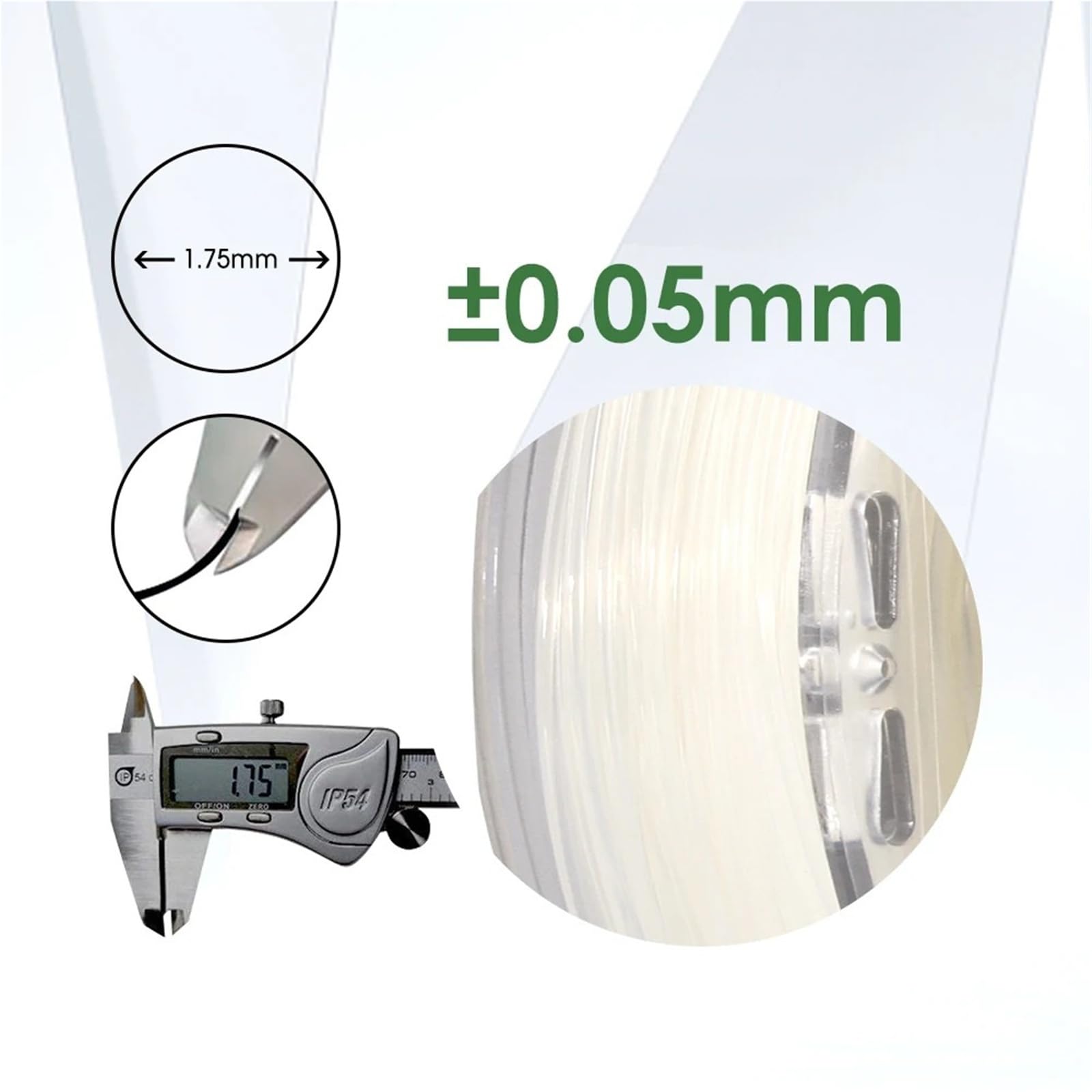 Compatible avec le filament PA en nylon eSUN de 1,75 mm.