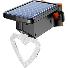 Easy Use Solar Power Bike Mount Tail Light Rechargeable Bike Lamp with High Brightness LED for Night Commuting Creative Tail Light Love Heart Round