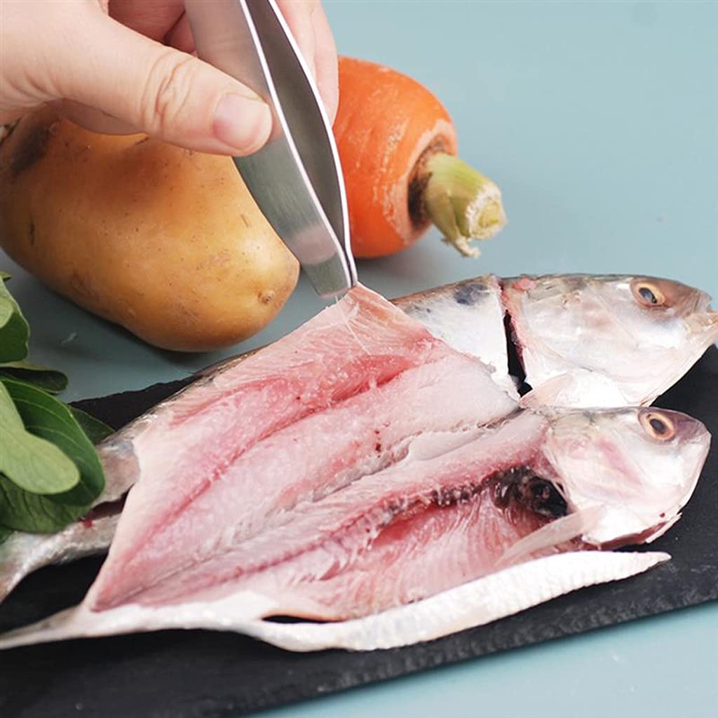 Pinzas para Huesos de Pescado de Acero Inoxidable, Pinzas Planas, alicates, removedor de Pelo de Pollo, Stubbs de Cocina, Pinza para desplumar Huesos de Piel, Herramienta para mariscos