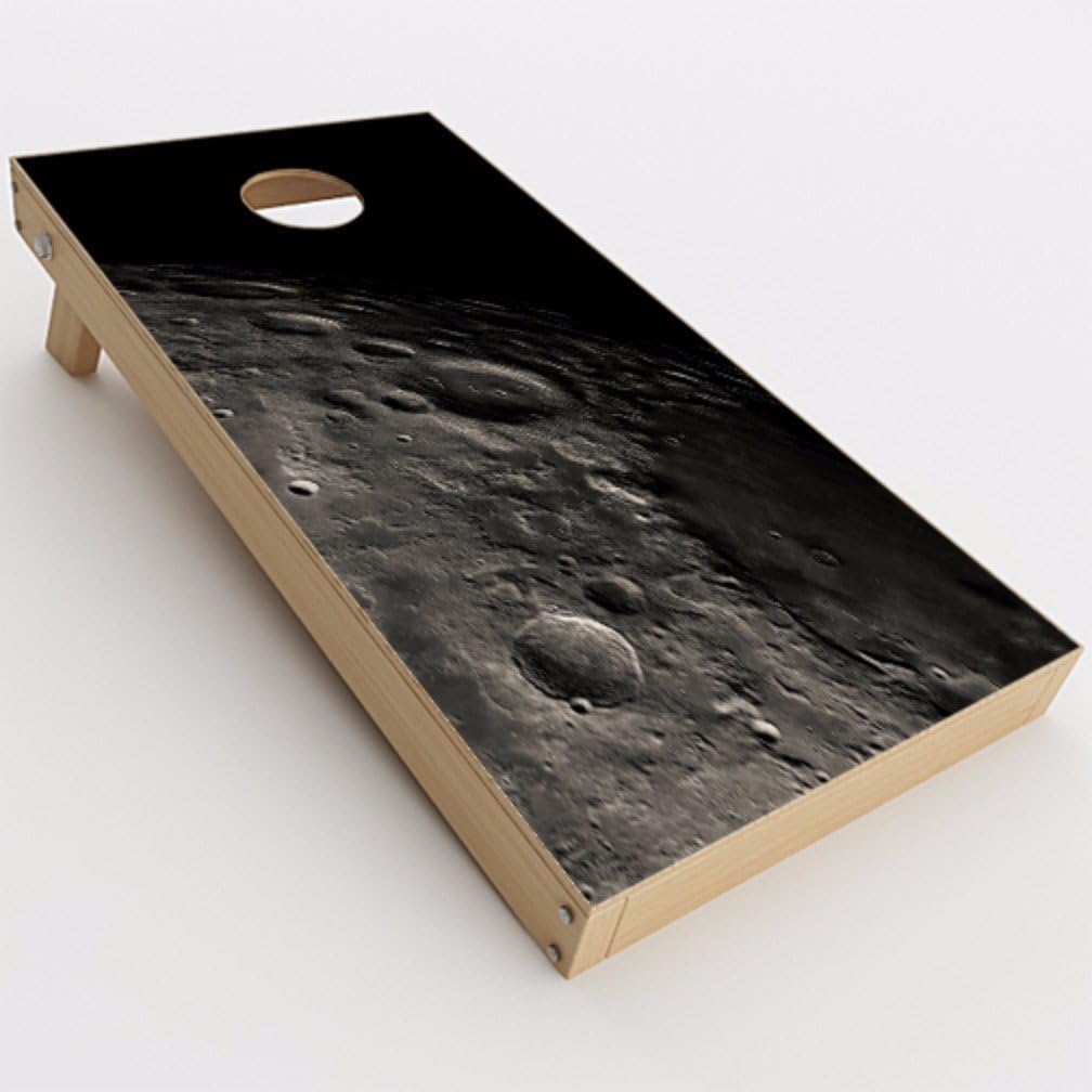 Skin Decal Vinyl Wrap for Cornhole Game Board Bag Toss (2xpcs.) / Moon from Hubble
