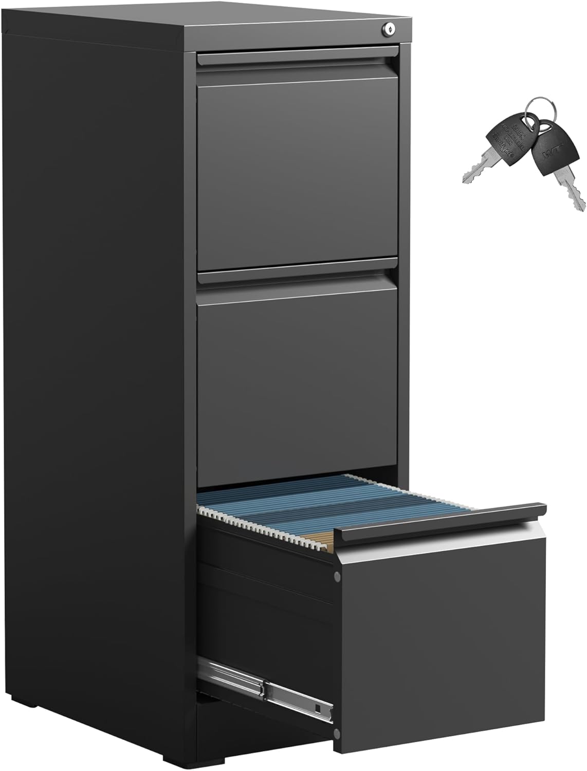 IKIMI 3 Drawer File Filing for Home