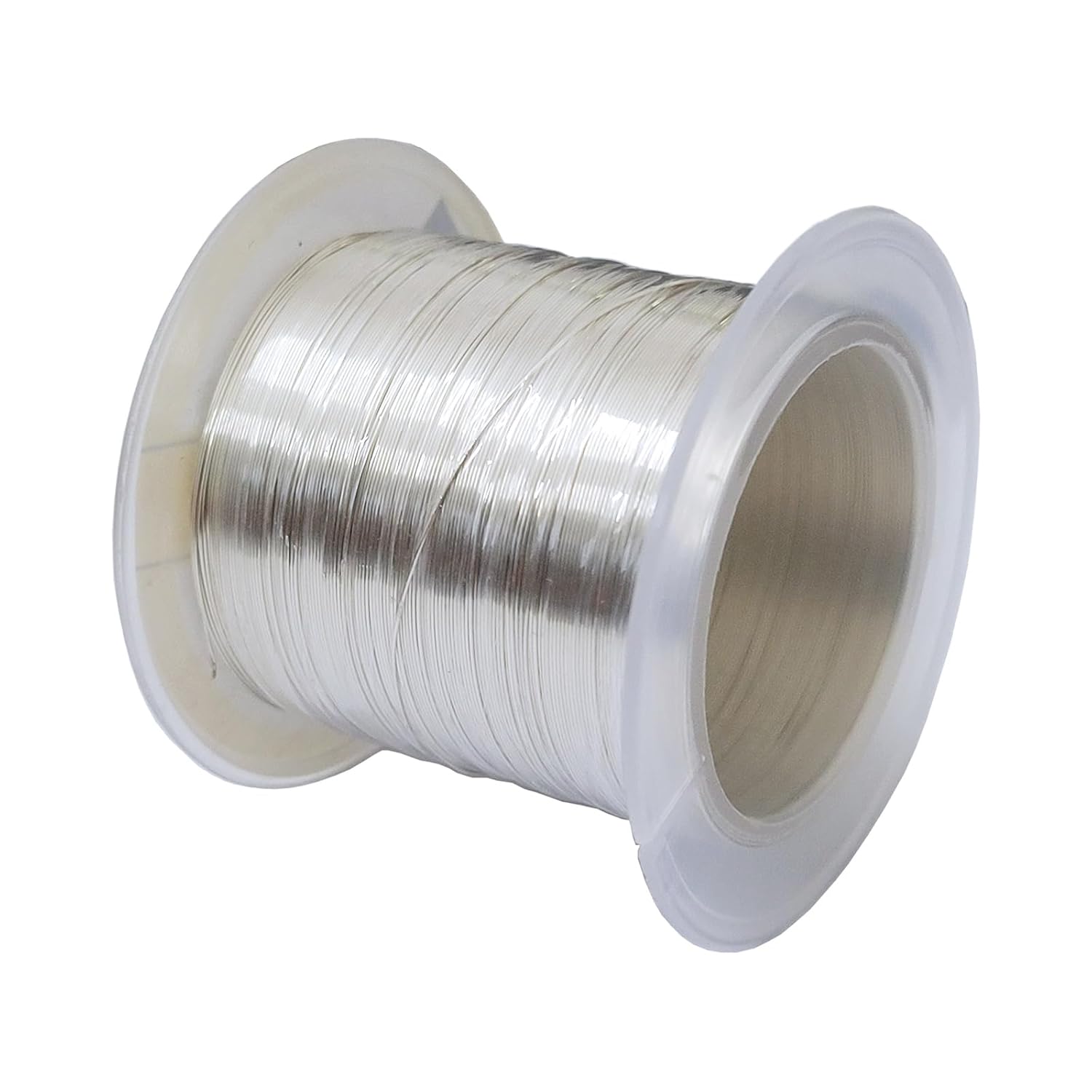 Pair of 28 Gauge 0.3mm/328FT Pure Copper Wire Bare Copper Jewellery Beading Wire for Jewellery Crafts Soft Metal Plant Stem Tie, Bronze (Silver)