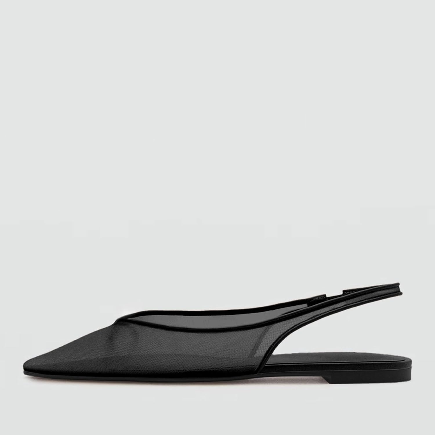 Slingback Flats for Women Stylish Pointed Toe Design with Comfortable Mesh Material for Breathable Party Dress Elegant Shoes - Image 2