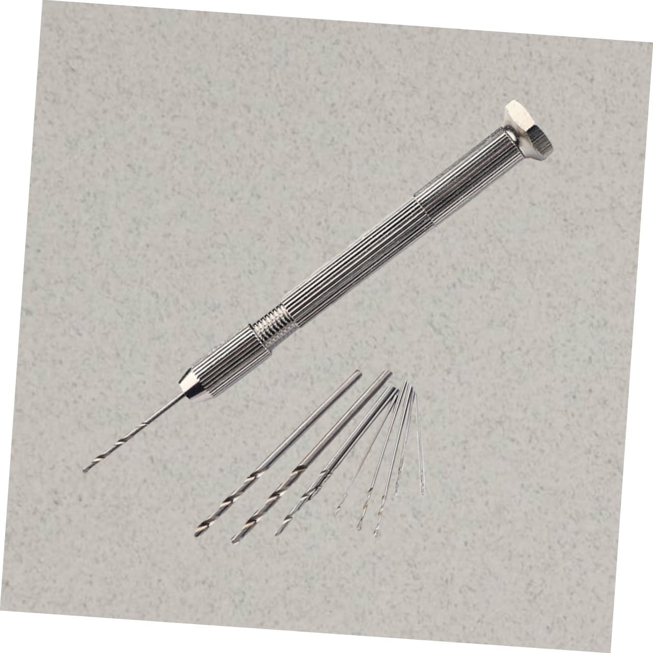 High Precision 10pcs Pin Vise Hand Drill Bits Set for Wood Jewelry Models with 0.5-2mm