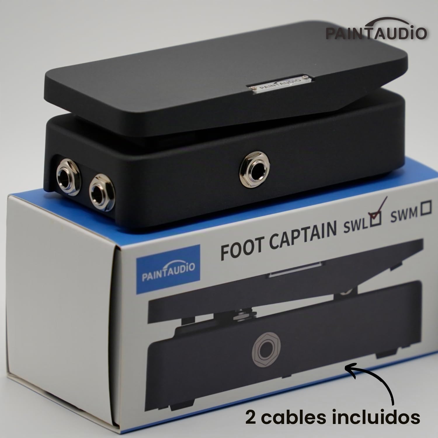 PAINTAUDIO Paint Audio Foot Captain - Pedal de expresión de doble salida multiefectos compatible con conexión de punta/anillo (Foot Captain-SWL)