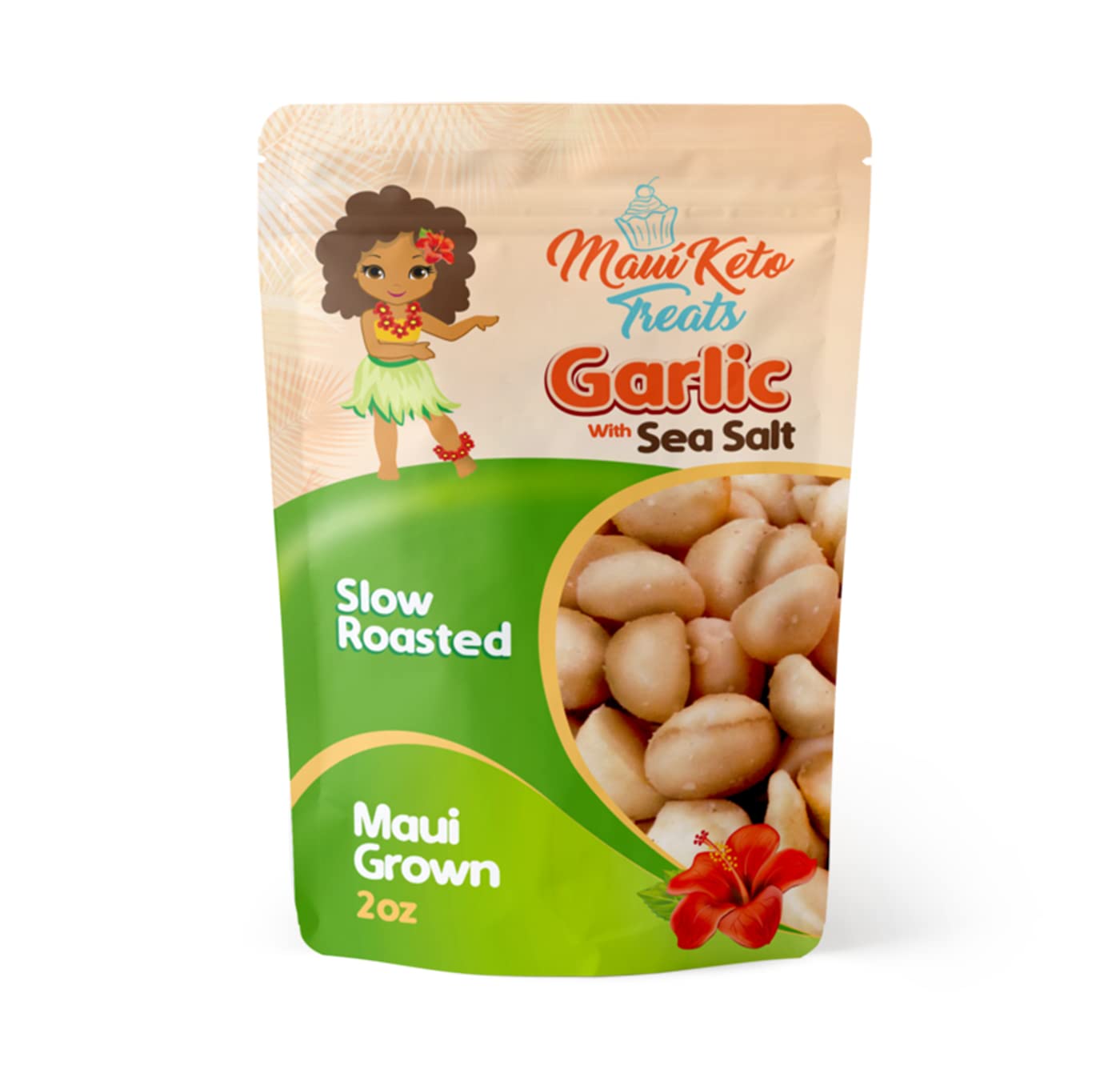 Maui Keto Treats Macadamia Nuts Slow Roasted with Garlic
