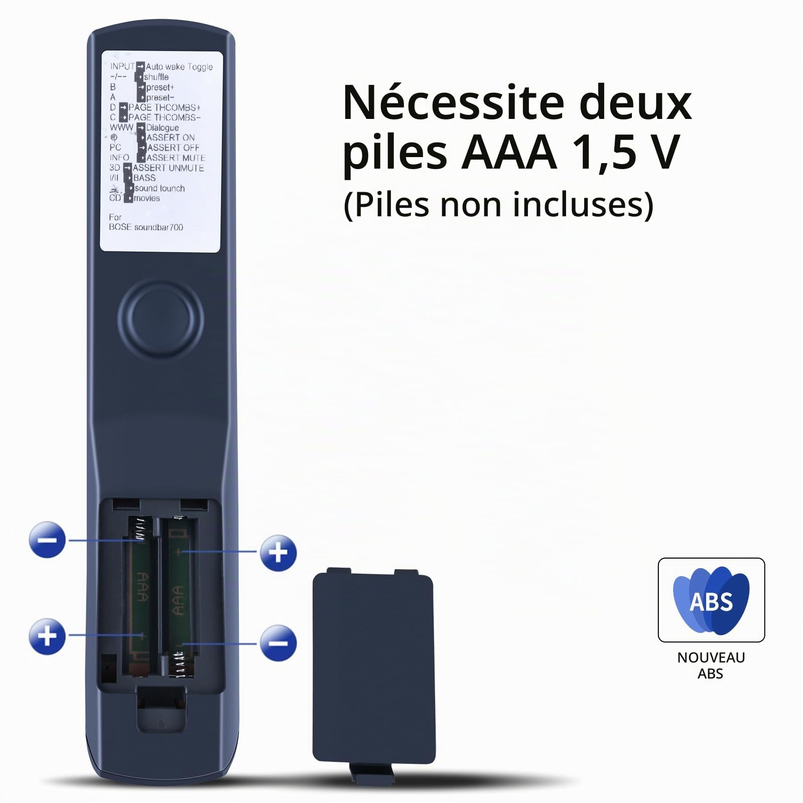 Télécommande de rechange universelle pour barre de son Bose Soundbar 700 Home Cinéma
