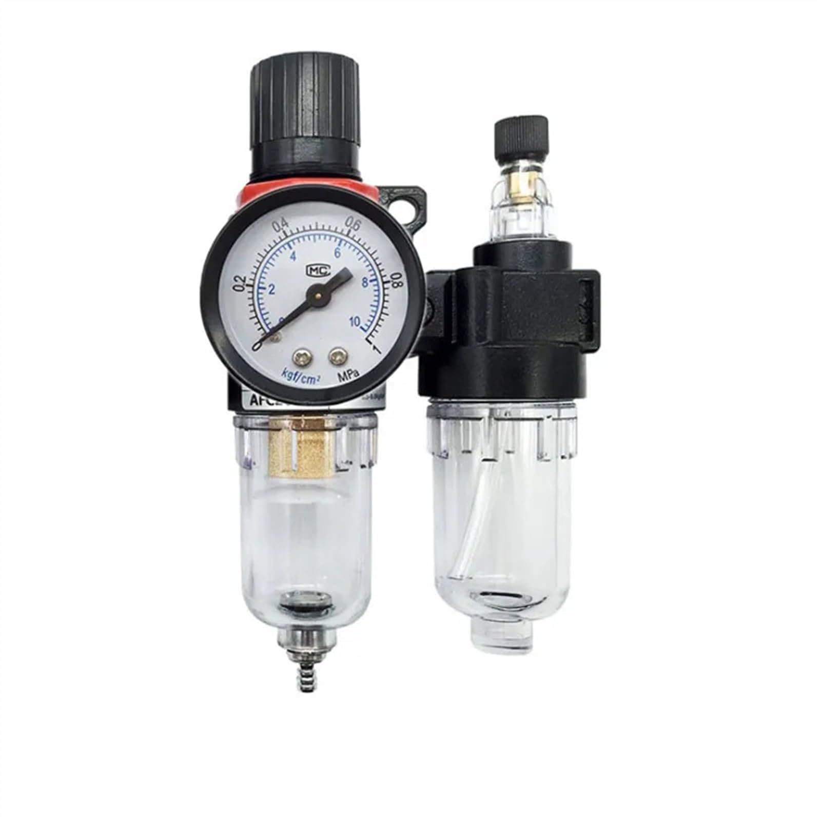 AFR2000 AFC2000 G1/4 "Filtro aria Combinazione Regolatore Lubrificatore Due Unione Trattamento Olio Separazione Acqua (Afm2000 AL2000)