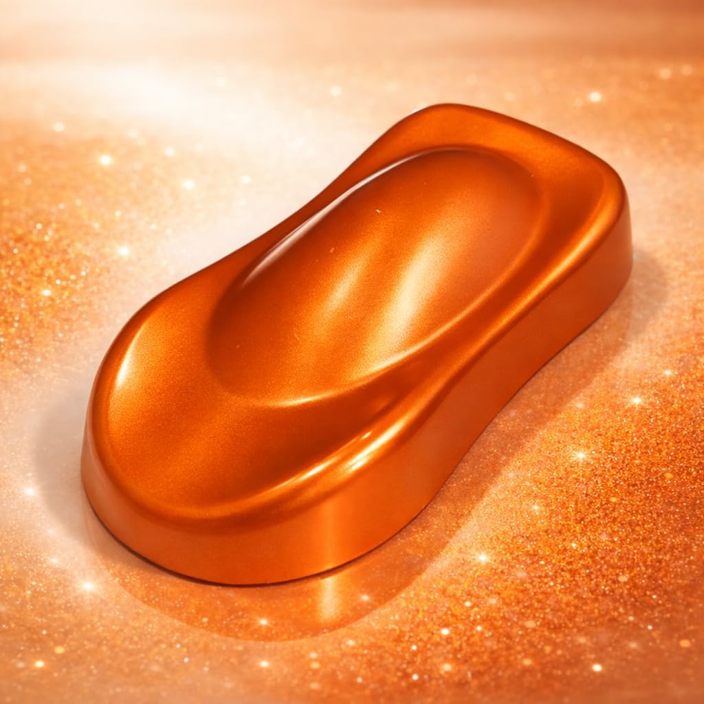 LiME LiNE Base Coat Maker Pigment Powder, Automotive Grade, Basecoat (Metallic Orange Pearl)
