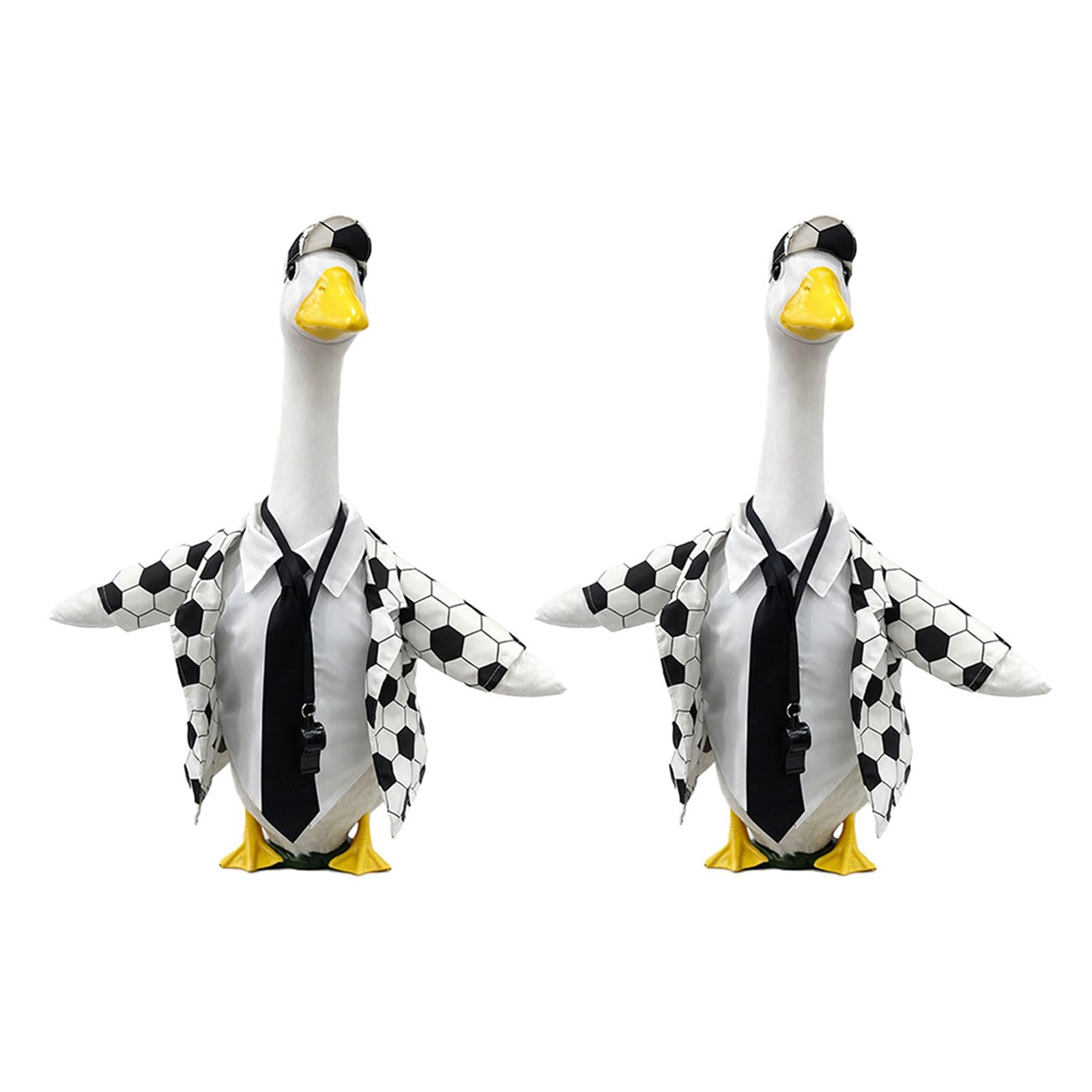 ljhnba Porch Geese Ornament Featuring Trendy Glasses Bandana for Yard Landscaping Decorative Yard Geese Sculpture