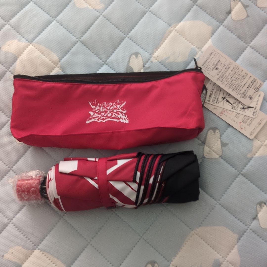 ヒプノシスマイク　赤黒　ポーチ傘入れ　 折りたたみ傘 セット　新品　未使用 ヒプノシスマイク 赤黒 ポーチ傘入れ 折りたたみ傘 セット 折りたたみ