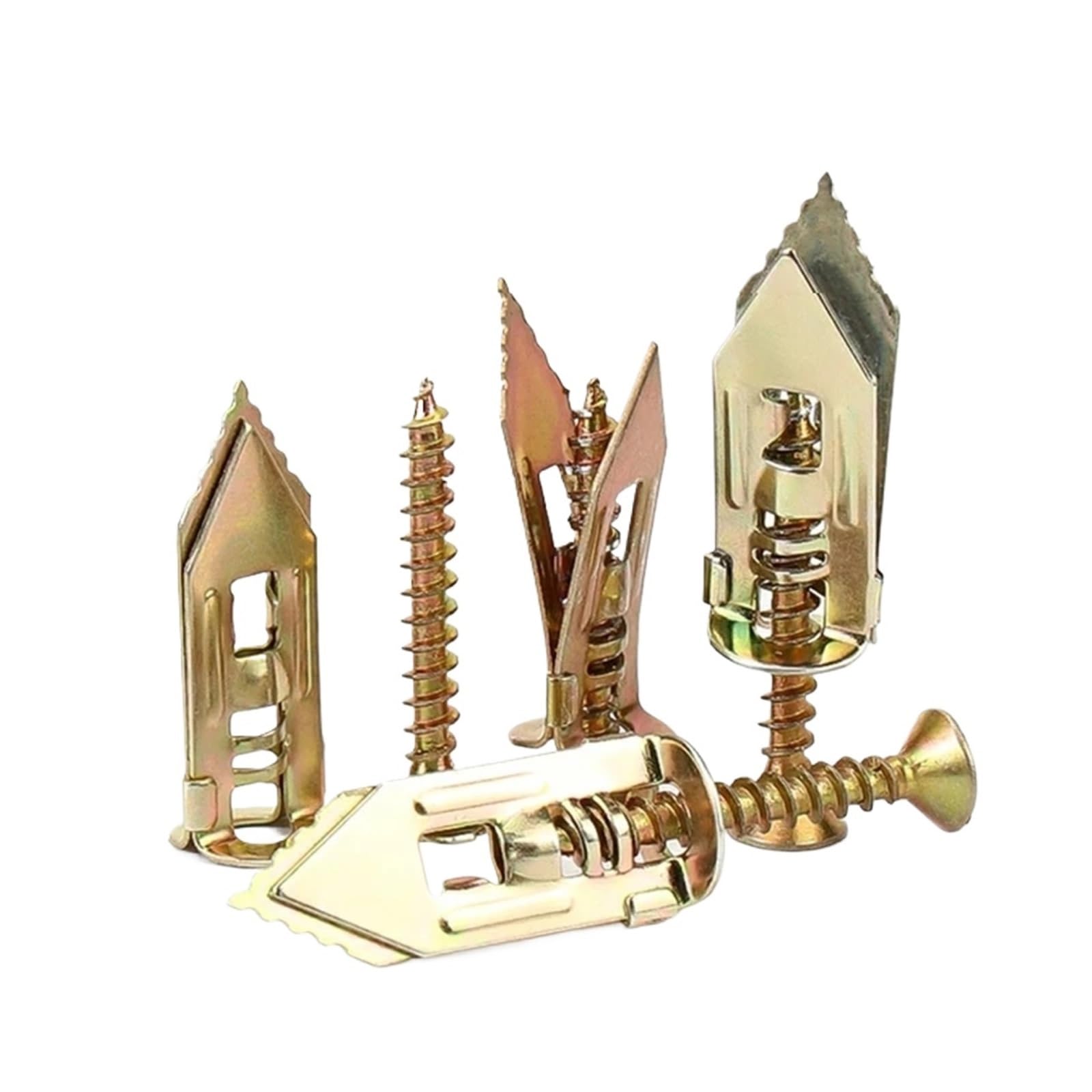 Yangshe 200Pcs Self-Tapping Screws & Drywall Anchors Kit For Plasterboard, 100/200 Pcs