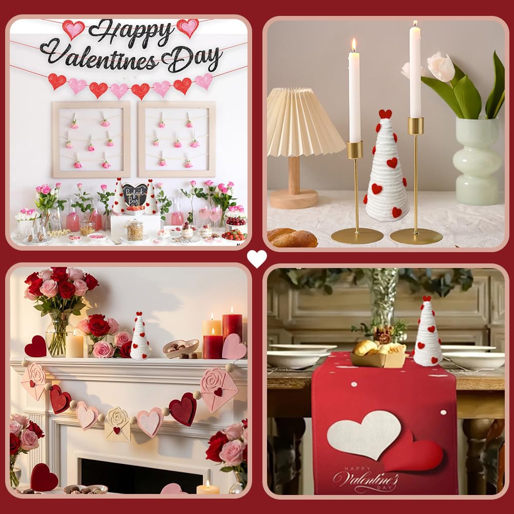 Árbol de San Valentín, 6 unidades, árbol de amor, árbol de corazón, decoración de mesa, decoración para San Valentín, día de San Valentín, propuestas de compromiso, recepciones de boda, cenas