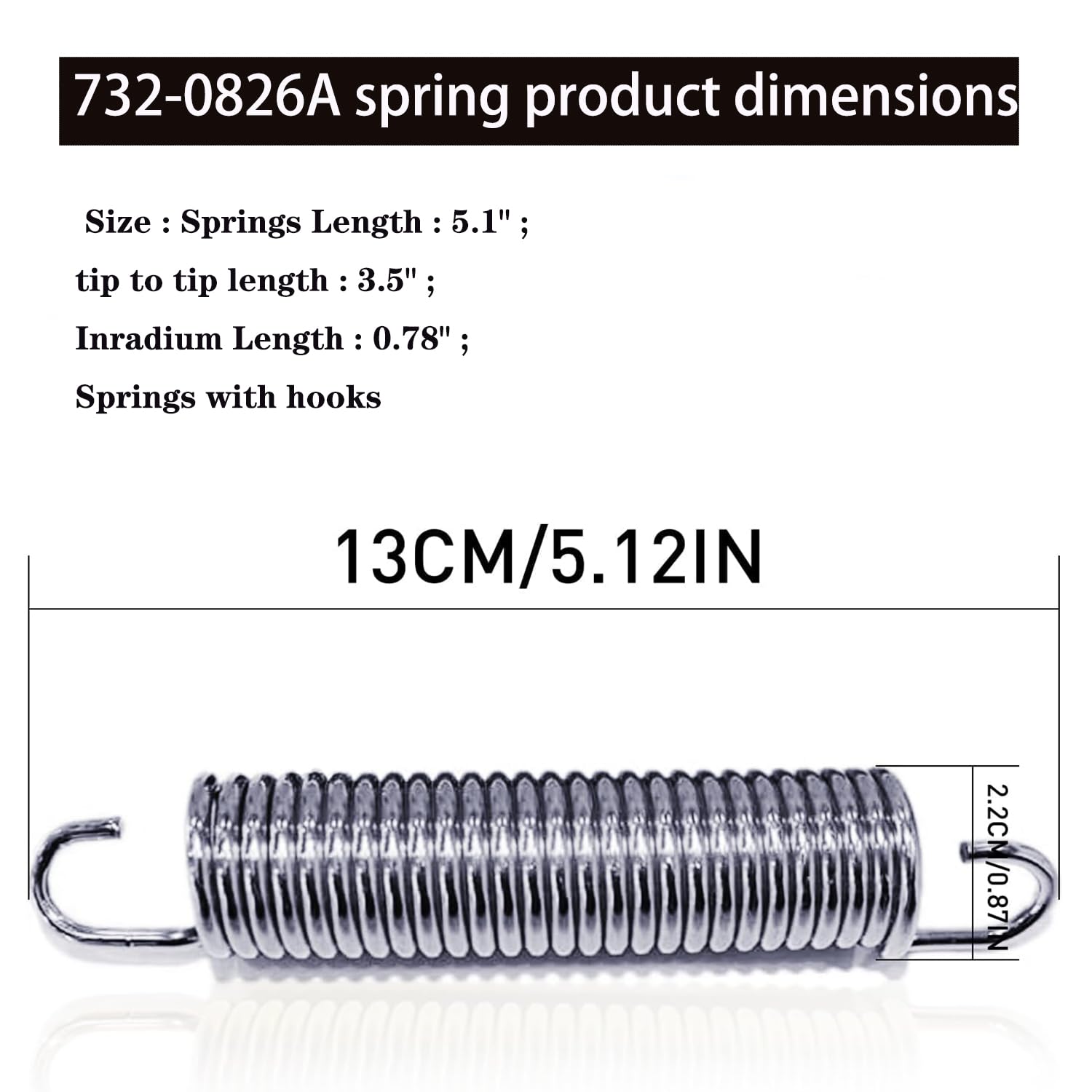 Amazon.com : Liofairy 732-0826a Extension Spring Compatible with