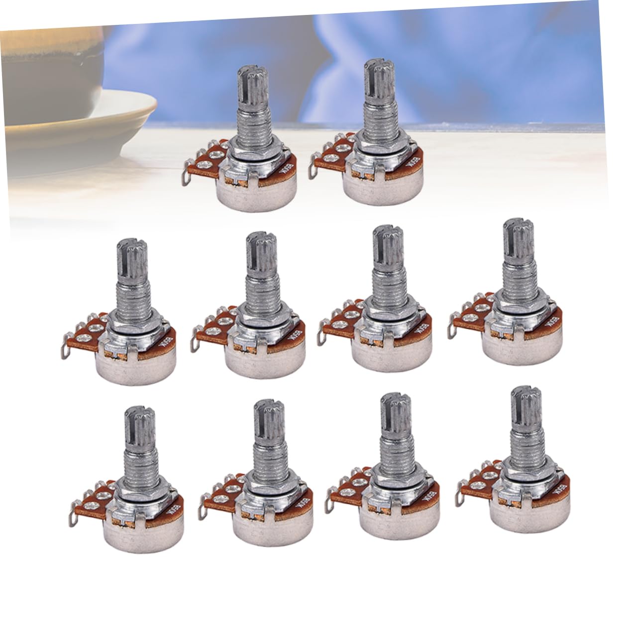 DOITOOL Audio Potentiometers B50k for Guitar Bass Full Resistance Potentiometer Low Friction Knobs