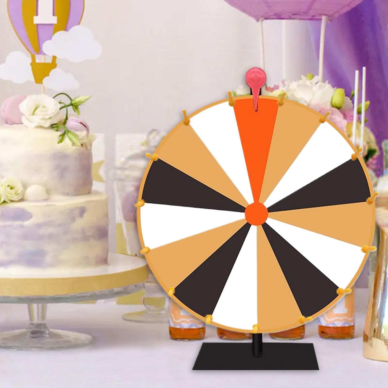 Generisch Rueda de premios de, Rueda de premios Spinner - Rueda de Ruleta Colorida para premios | 10/15 Ranuras Mesa Spinner Ruleta Rueda para Carnaval, ferias, Ganar Juegos de la Suerte