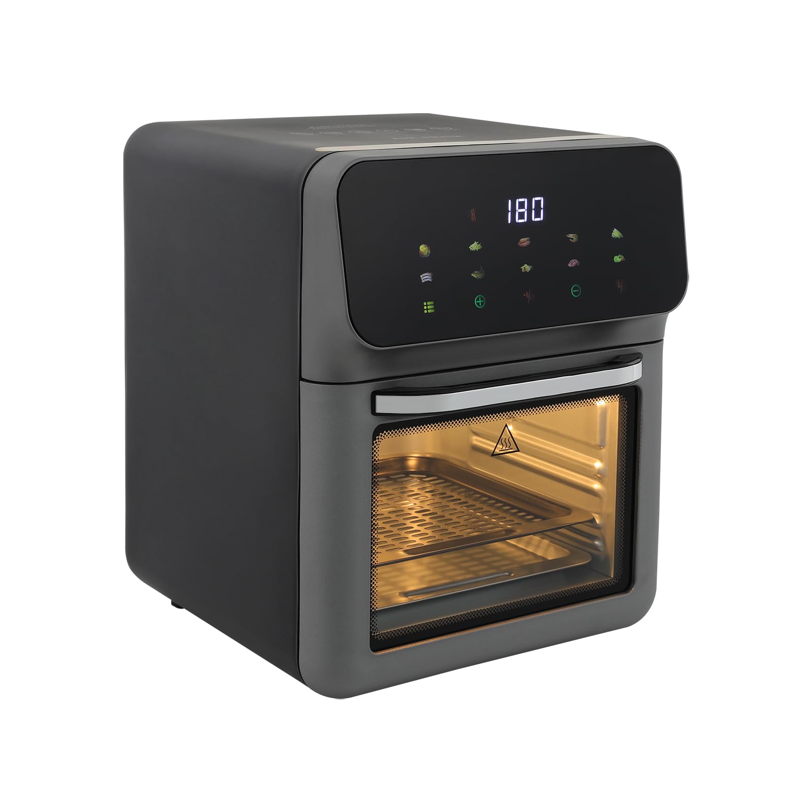 Friggitrice ad aria,air fryer 10L,senza olio con finestra,touchscreen LED