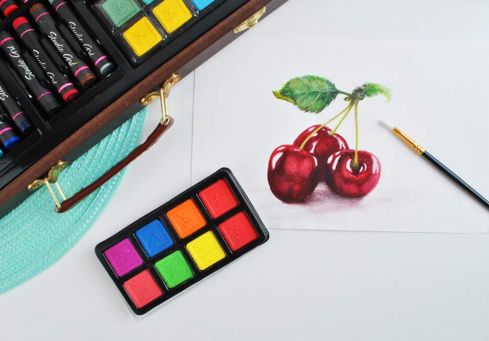 ISO TRADE 6072 Coffret de peinture 81 pièces dans une mallette d'artiste, peintre, art créatif