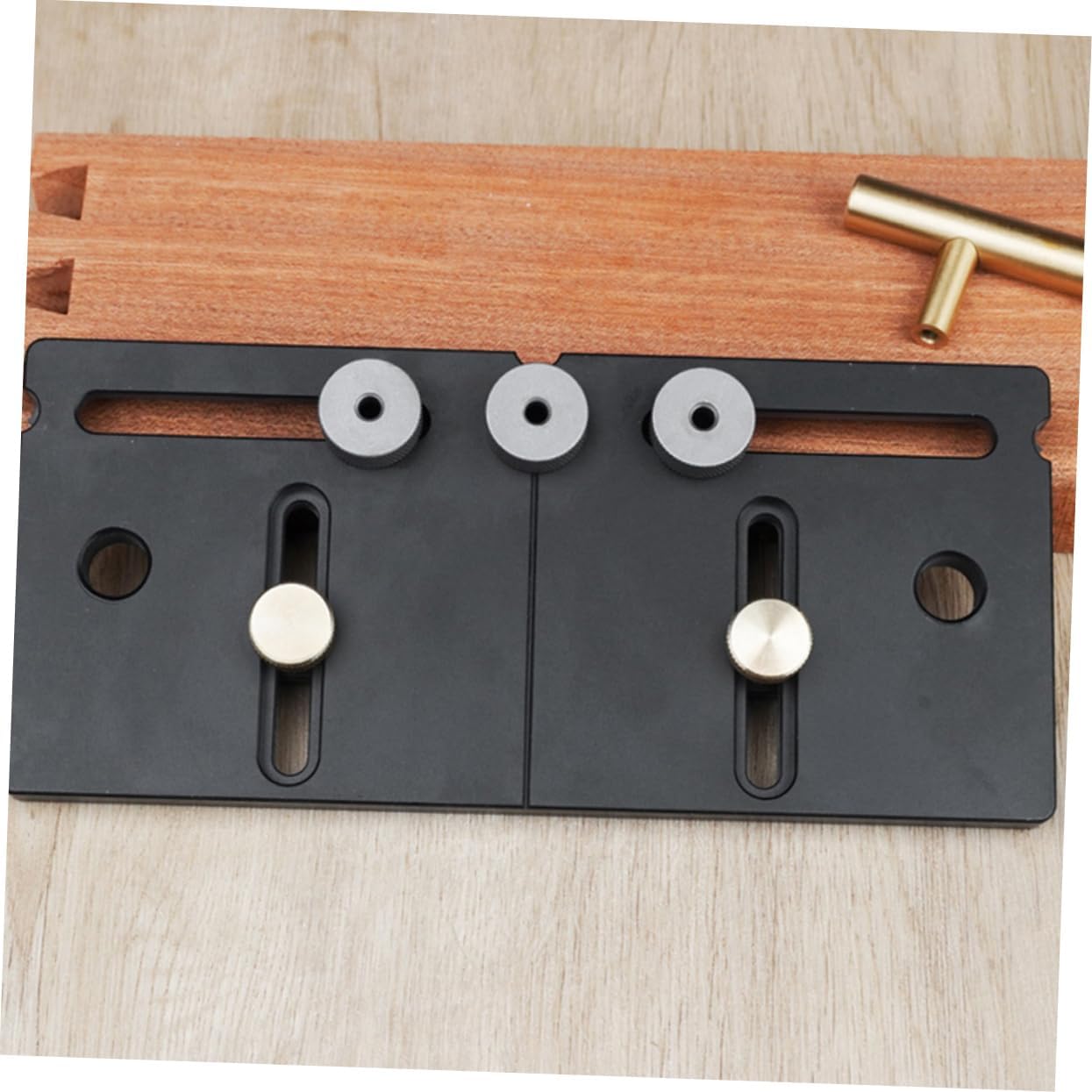 Mipcase Adjustable Cabinet Handle Punching Locator Tool for Precision Punching Assistant for Easy Installation of Door Handles and Furniture Hardware