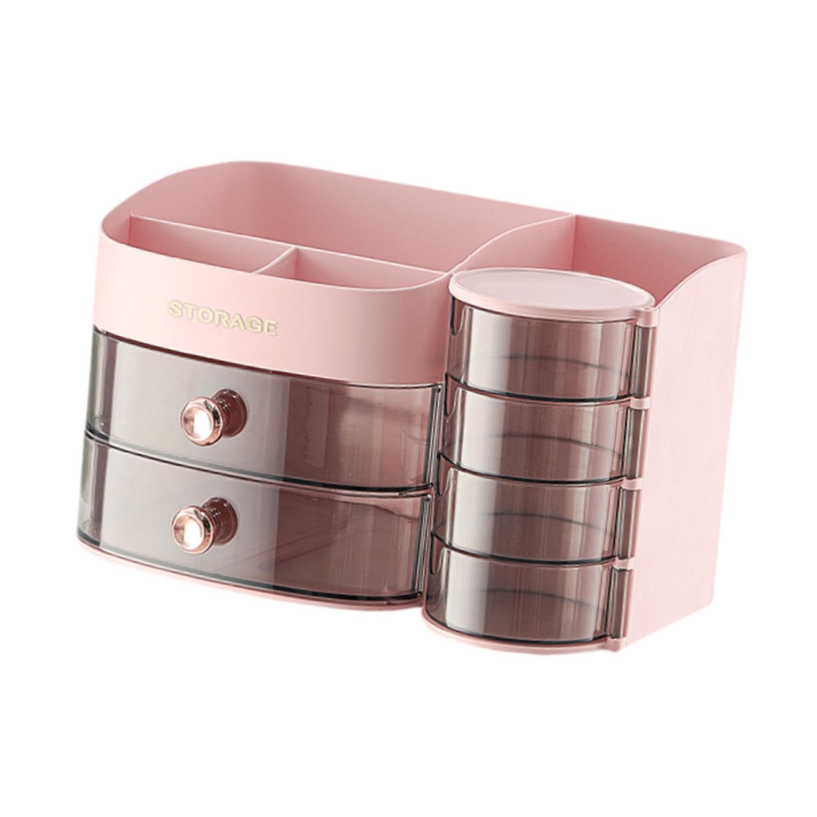 BNF® Makeup Organizer Dustproof Table Display Stand for Dresser Bookshelf Bedroom Pink|Home & Garden |Household Supplies & Cleaning|Home Organization|Storage Boxes
