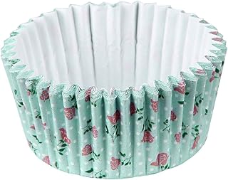 Zenker 43956 Moldes Vintage – Rose 5 x 3 cm 50 Unidades de Papel, Color Azul Claro/Rosa, 50 Unidades