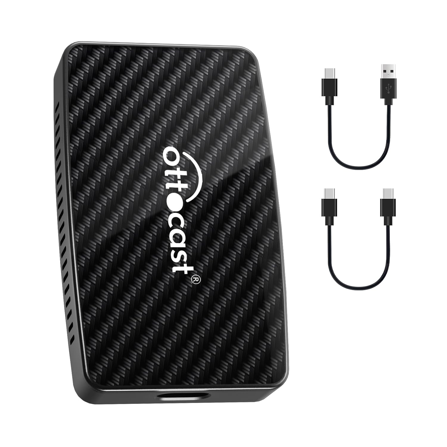 Ottocast Play2Video Pro 2025 - Wireless CarPlay Android Auto Adapter Built-in 4 Video Apps, Magic CarPlay Car Video Box Support Netflix, YouTube,...