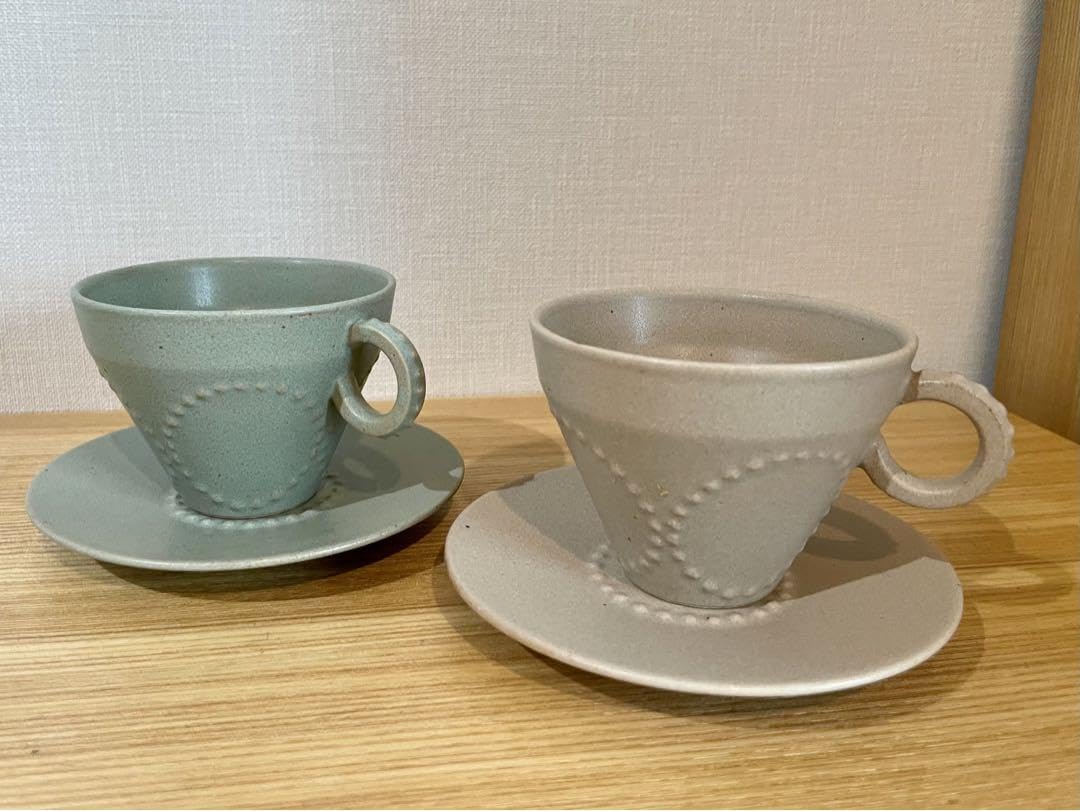 Amazon.co.jp: ミナペルホネン tambourine カップ＆ソーサー 2客セット  