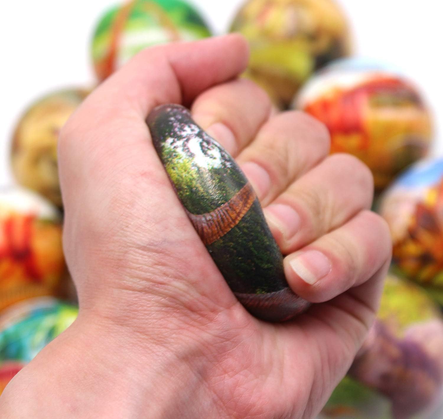 12 Pcs Stress Relief Toys Stress Balls for Adult Stress Relief Squeeze Fun Fidget Toys Animal Balls Cute for Birthday Party Office Christmas Stocking Stuffer Gift ADHD Autism Anxiety (Dinosaur) - Image 5