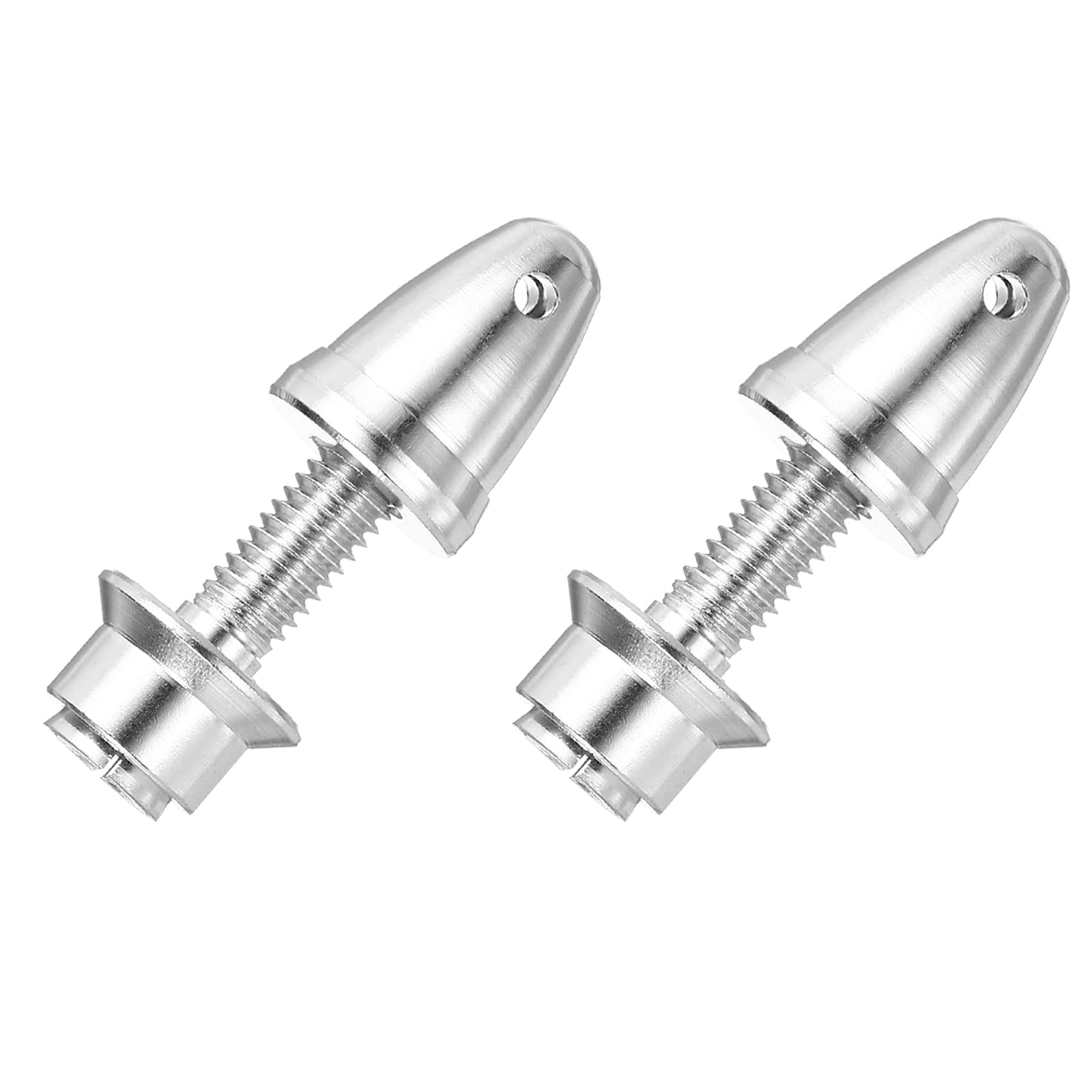 sourcing map Propeller Adapter RC Plane Airplane Spinners, 3.17/4mm Aperture and 6/6mm Output Axle Propeller Adapter Saver for Shaft Brushless Motor Speed Controllers, Pack of 2