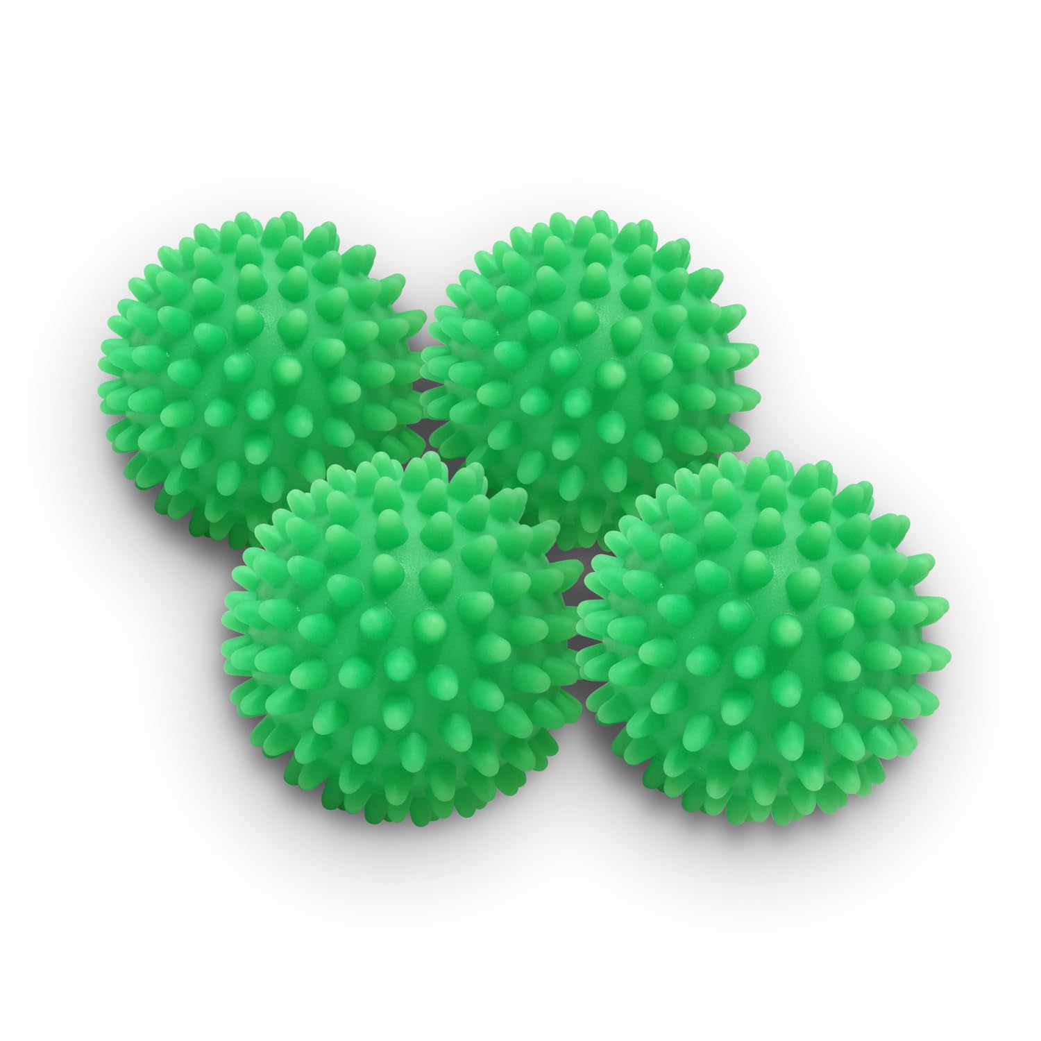 Bolas secadoras reutilizables no tóxicas, paquete de 4 unidades (verde)