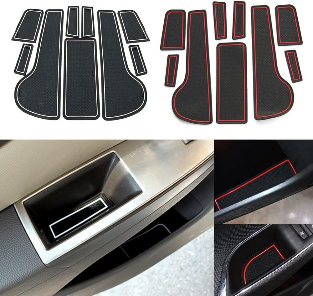 9 個の車のインテリアノンスリップマットドア溝パッドクッションラバーマット に適合する シボレー に適合する クルーズ 2009 2