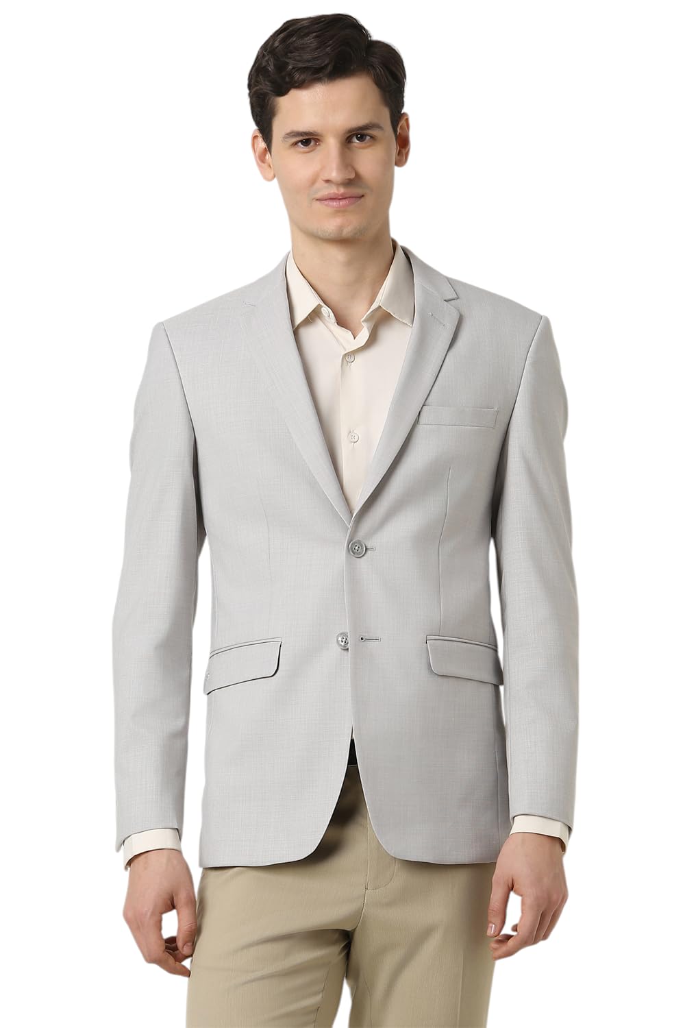 peter england Men's Neo Slim Woven Solid Blazer-picture-19