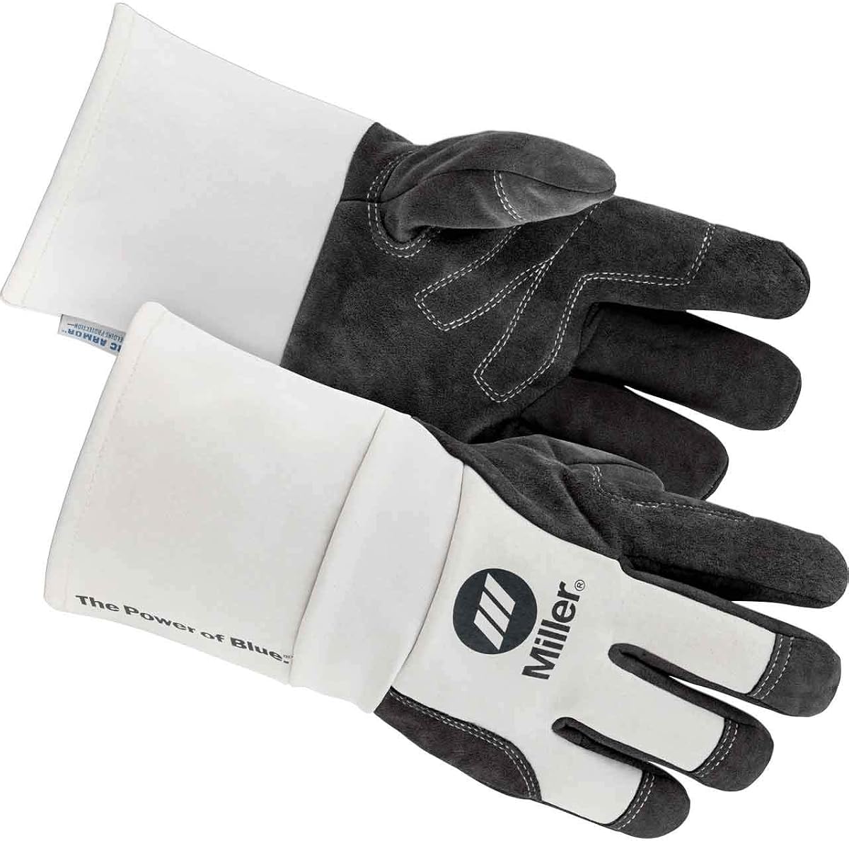 Guantes de soldadura eléctrica Miller, negro/blanco, L, PR (271890)