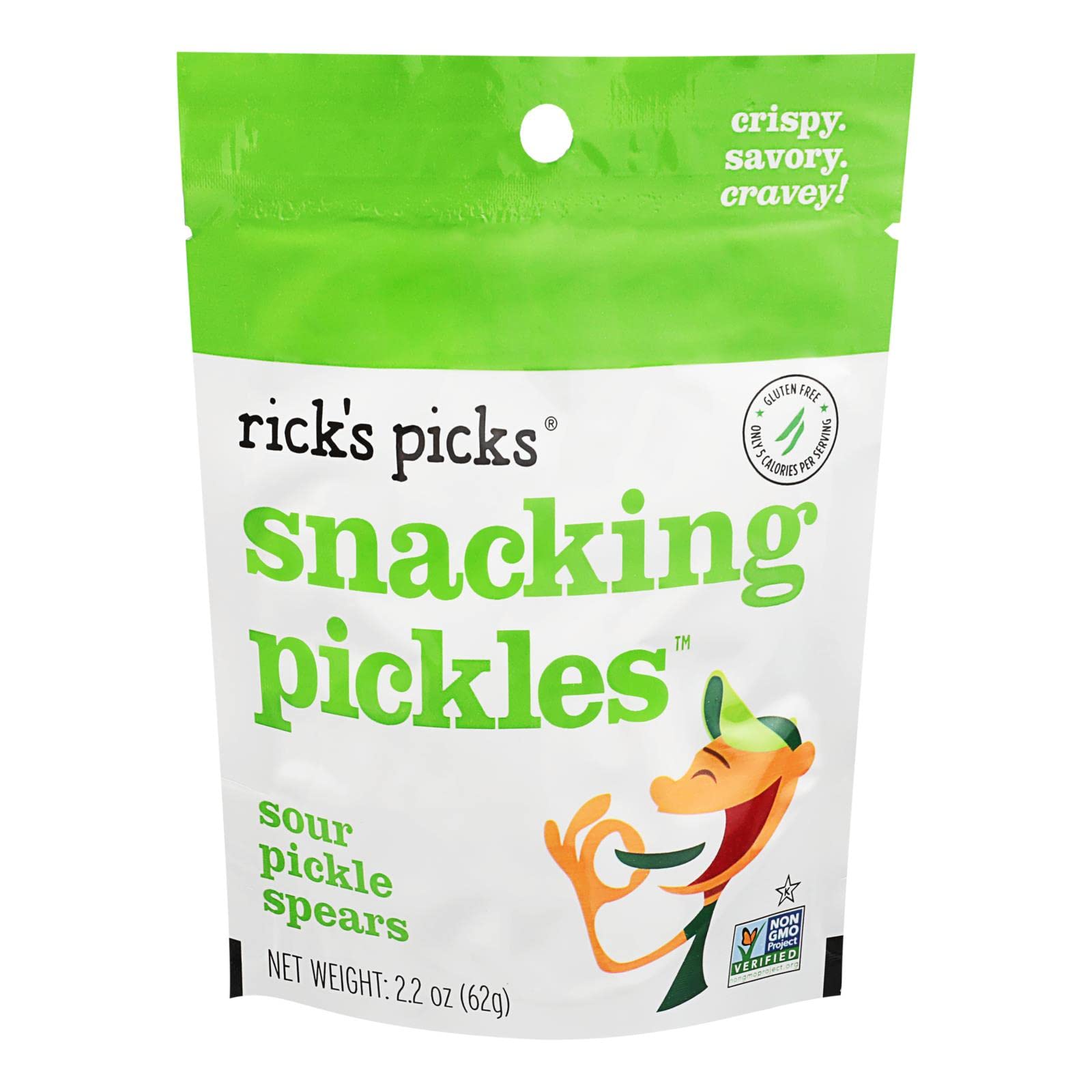 Rick's PicksPickle Spears Sour - Case of 12 - 2.2 OZ