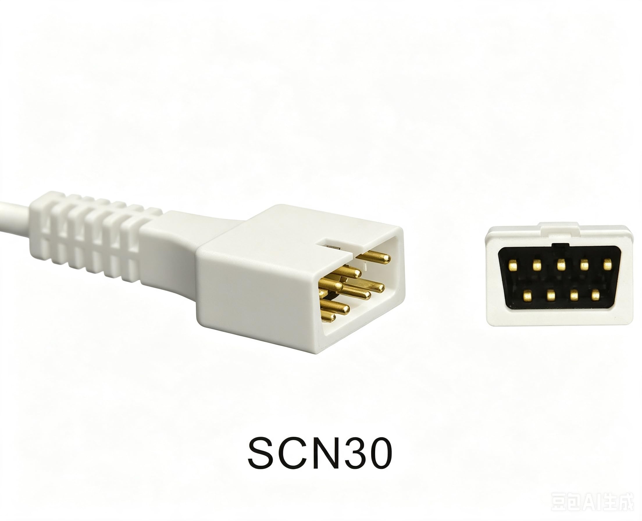 Clip de doigt réutilisable pour adulte avec capteur SpO2 compatible avec Biolight M700, M800 1 m connecteur 7 broches approuvé par la FDA/CE