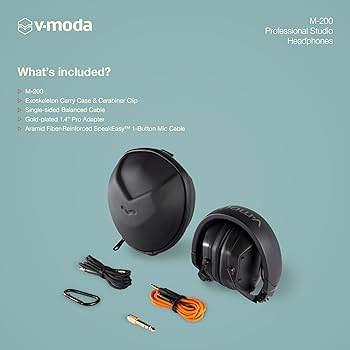 Amazon.co.jp: V-MODA M-200 M200-BK オーバーイヤー スタジオモニター