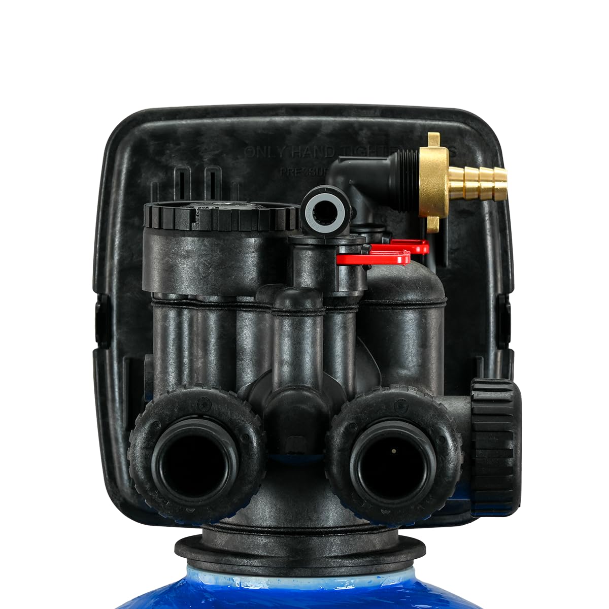 IWSC 1000 - Ablandador de agua para 3 – 4 personas, multifamiliar, depósito de sal separado para largos intervalos de recarga, incluye kit de conexión