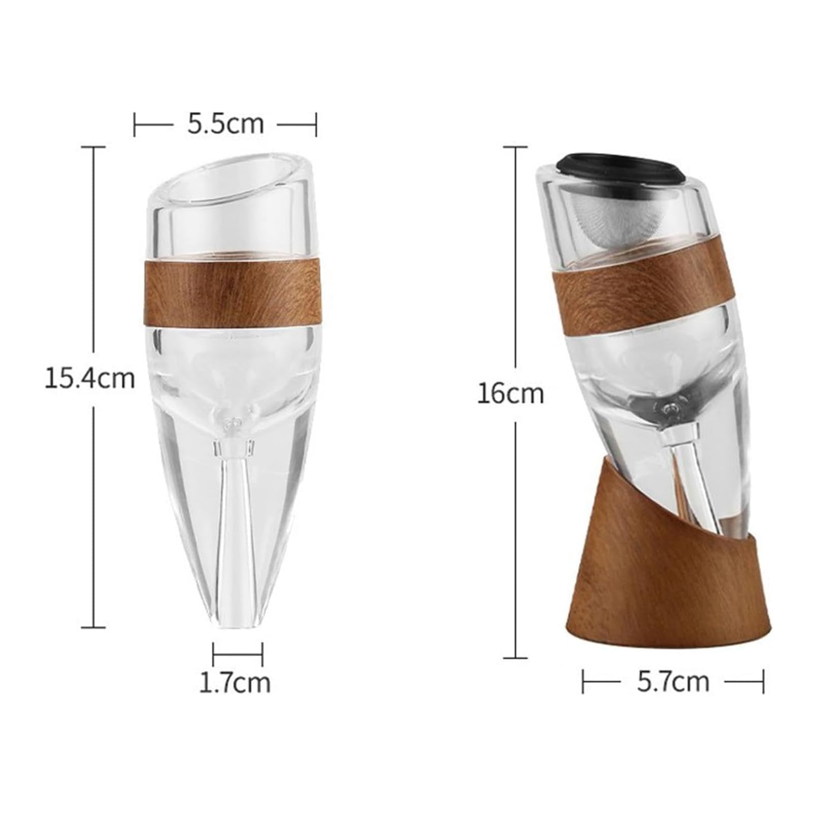 Decantador de Vino Tinto con Forma de Jarra, decantador de Vino Tinto con Copa Inclinada, decantador de Vino rápido, Jarra de Vino Decorativa para Festivales, Fiestas, Aniversarios.