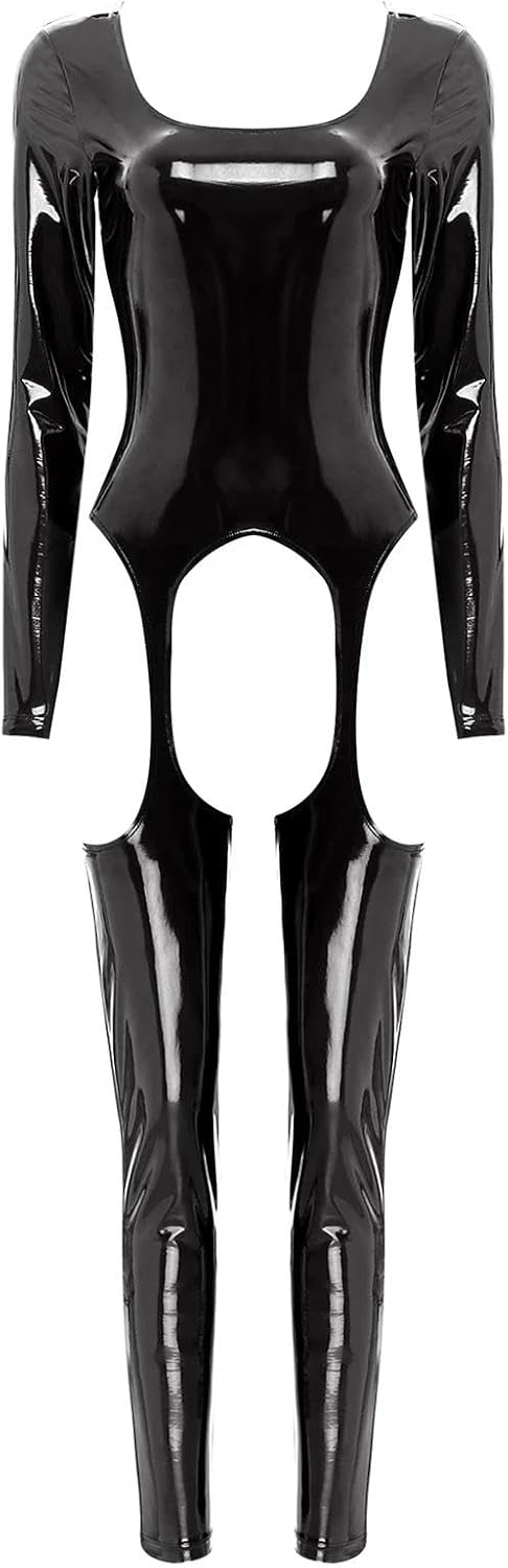 Women'S Lingerie Sets Crotchless Long Sleeve Open Crotch Jumpsuit