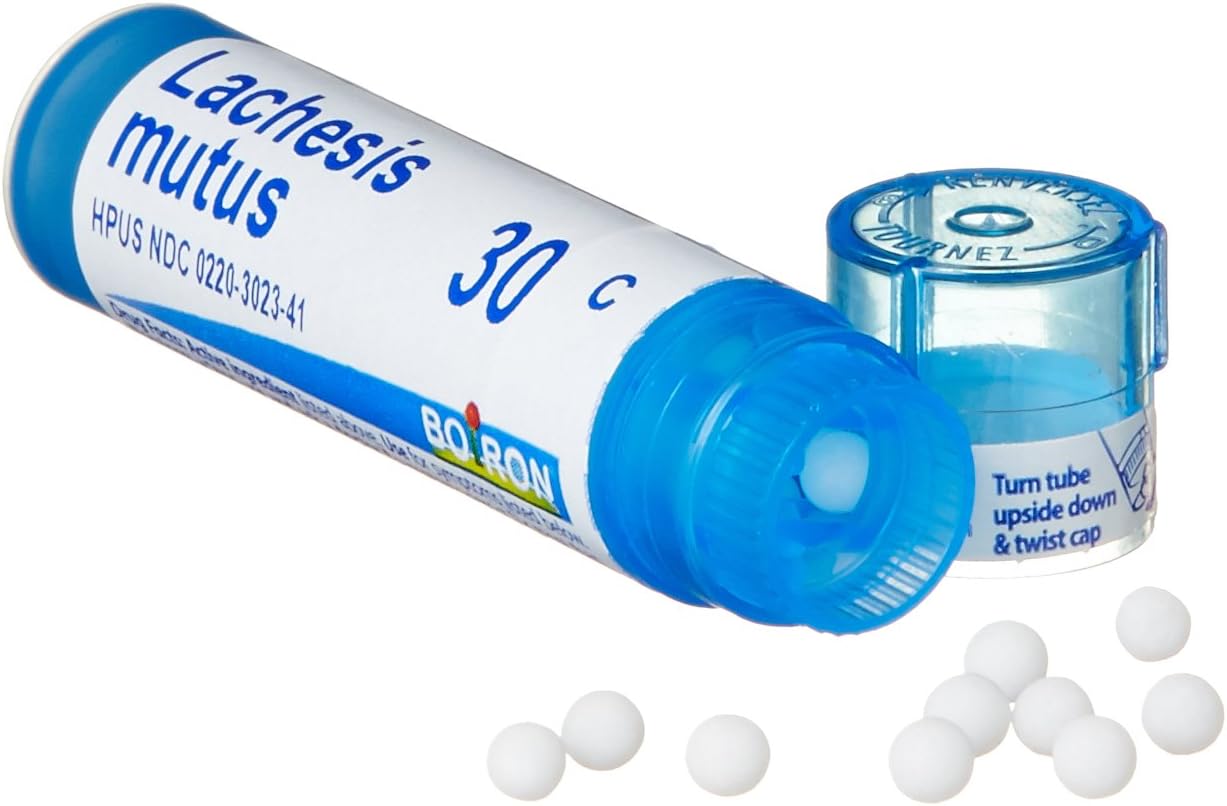 Boiron Lachesis Mutus 30C (Pack of 5), Homeopathic Medicine for Hot Flashes