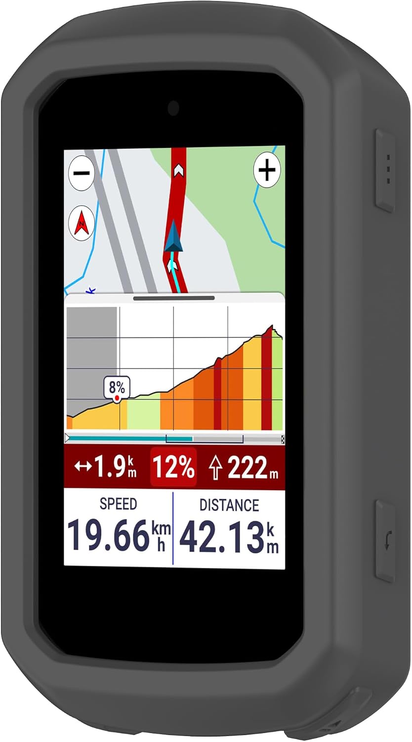 Portable Electronic Device Cover for Garmin Edge 850 / Edge 550, Silicone Protective Case with Anti-Slip Design (Dark Gray) image 2