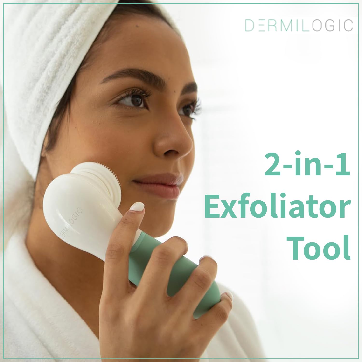 Advanced Gesichtsreinigungsbürste, 2 in 1 Peeling Tool, Gesichtsschrubber, Porenreinigungsbürste, Hautpflegegerät, Gesichtswaschbürste, Gesichtspeelingbürste, Gesichtsbürste für Frauen und