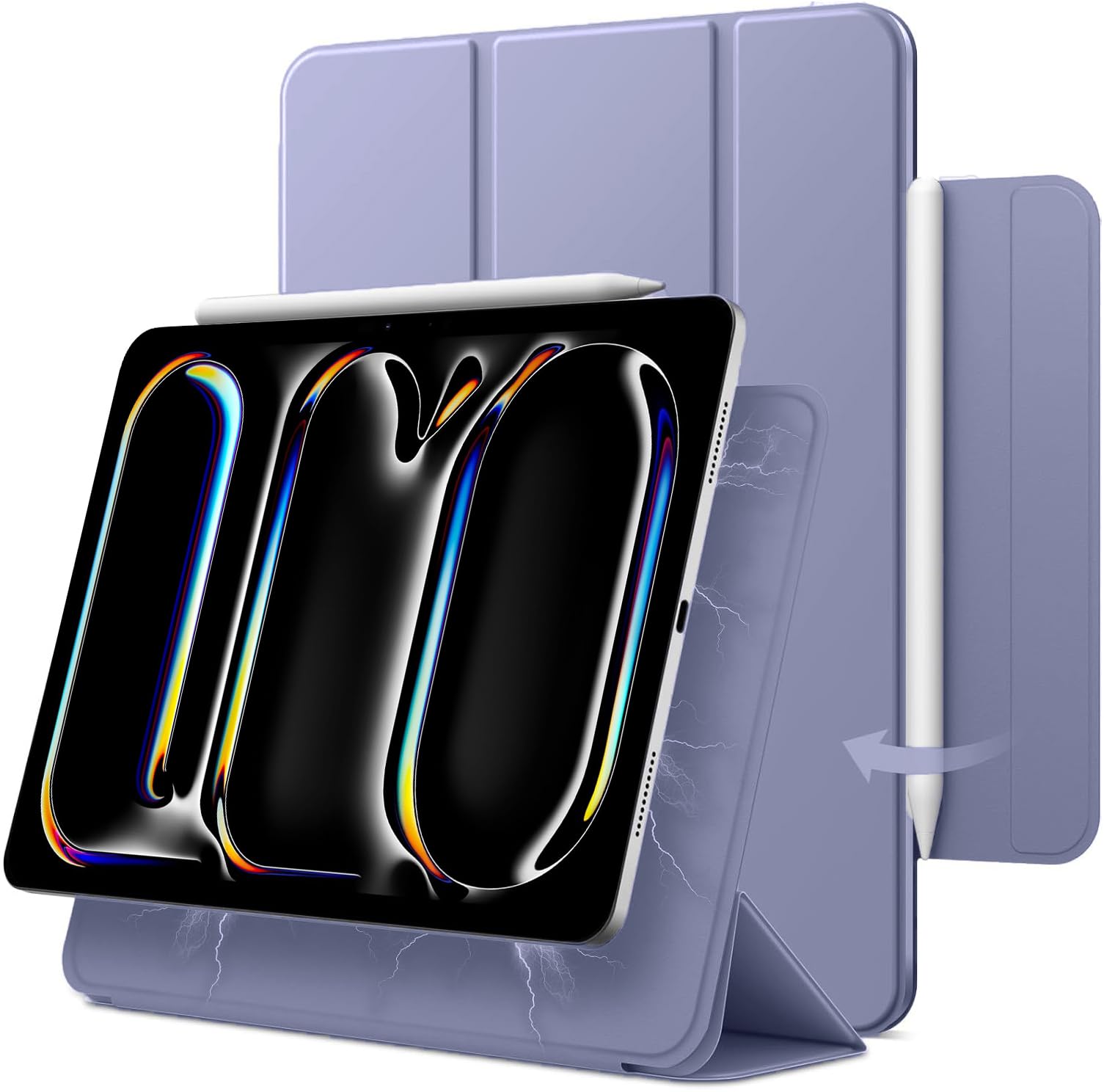 ProElite for iPad Pro 13 Inch 2024 M4 Case, iPad Pro 13 2024 Folio Case, Convenient Magnetic Attachment, 2-Way Stand, Full Pencil 2 Support, Auto Sleep Wake, Lavender (B0D5482RC7) Amazon Price History, Amazon Price Tracker